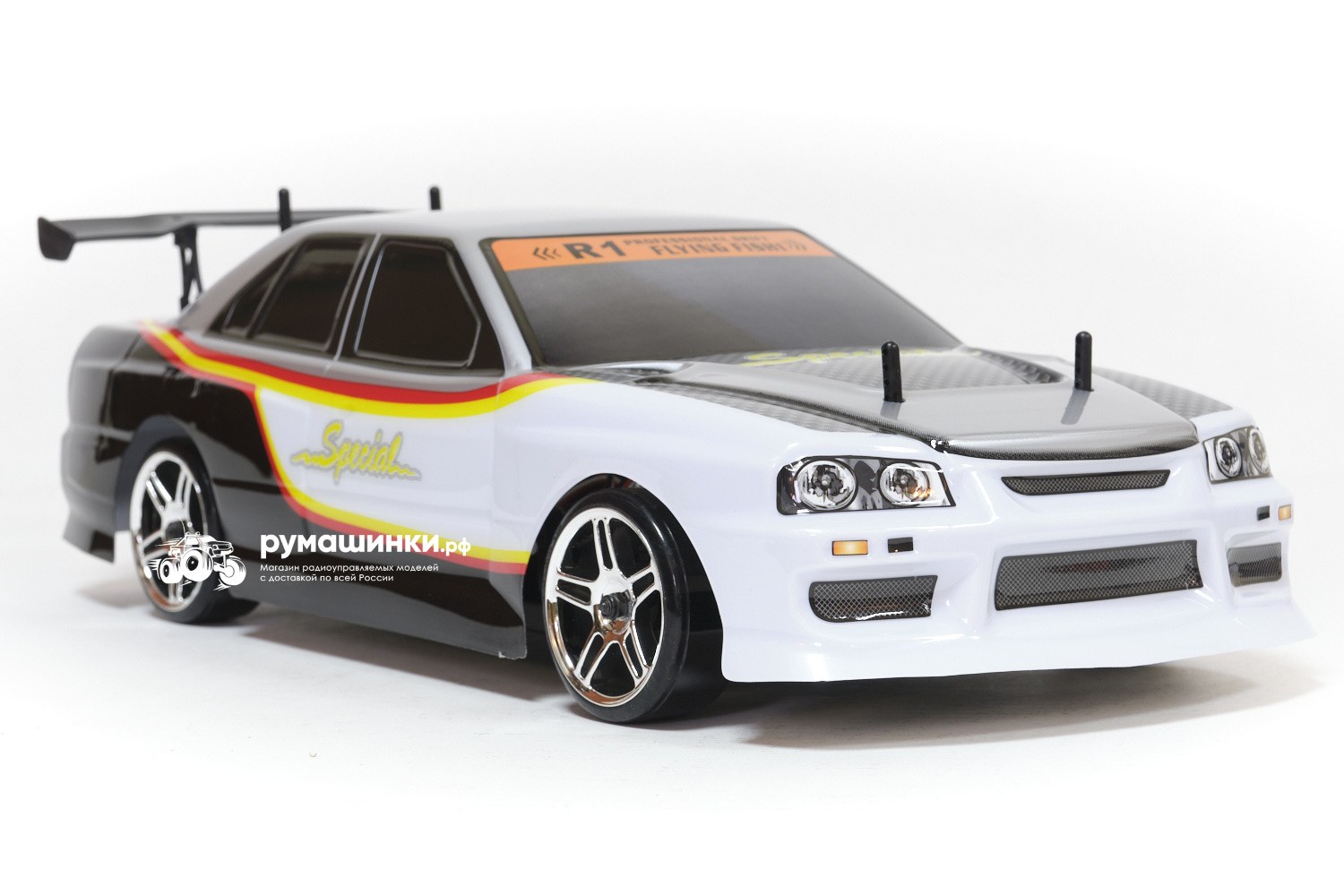 Радиоуправляемая машина для дрифта HSP Drift Flying Fish 1 Top 4WD RTR  Кузов Nissan R34 Skyline 94123TOP/12333 Купить с доставкой